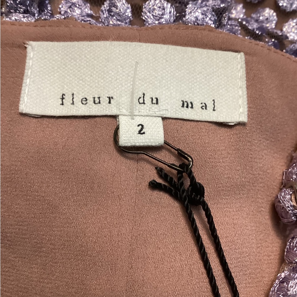 Fleur du Mal Purple Mini Dress - Picture 7 of 9